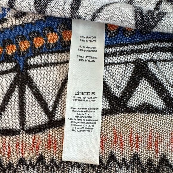 Chico’s Bold Printed Cori Cardigan Size 0 - Picture 9 of 9